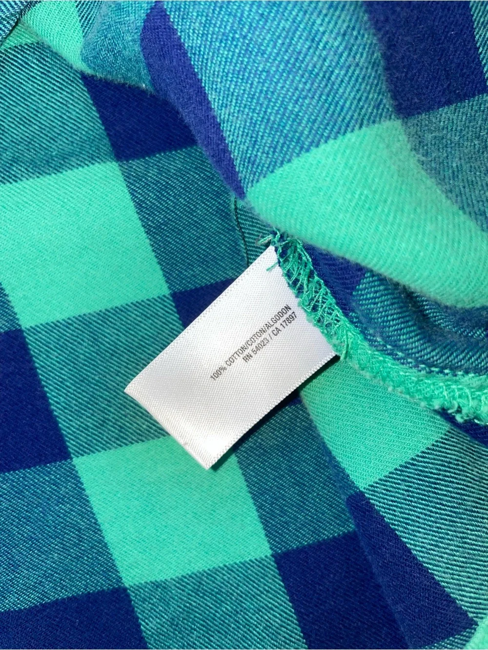 Upcycled Old Navy Fitted Plaid 'Let the Shenanigans Begin' Top Small